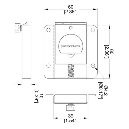 Penn Elcom LG-2455 dvierkový zámok