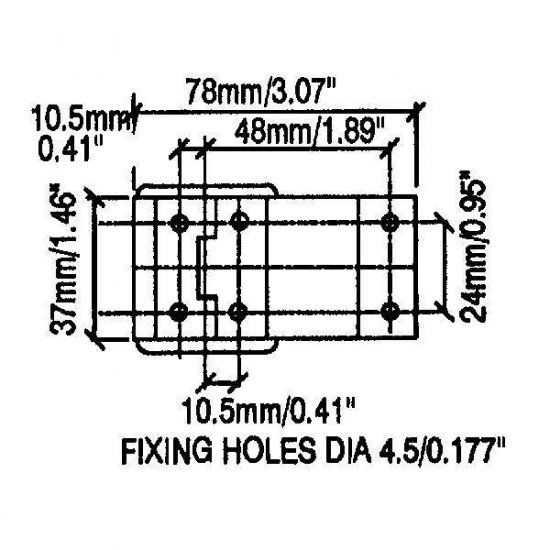 Penn Elcom P1990z pánt s dorazom stredný