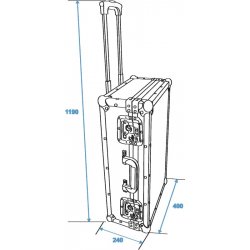 Trolley CD case čierny s kolieskami 150 CD Trolley Trolley CD case čierny s kolieskami 150 CD Trolley