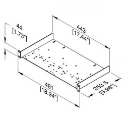 Penn Elcom R1191/1UK polička 19" 1U
