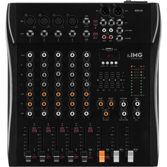 IMG Stage Line  MXR-60, 6-kanálov/MP3 prehrávač/Bluetooth