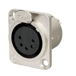 DAP Audio XFC105N XLR 5P.  FEMALE panelový 