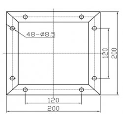DECOTRUSS Quad Bolt Set M8x70 black