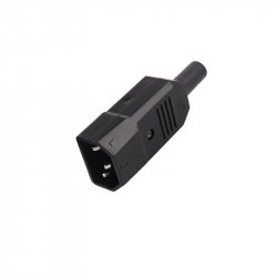 Konektor sieťový IEC C14 male