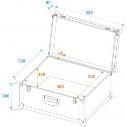Case Universal Tour 52x36x29cm, biely Case Universal Tour 52x36x29cm, biely