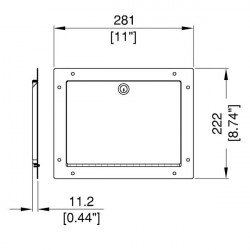 Penn Elcom R1325-SL dvierka zamykateľné