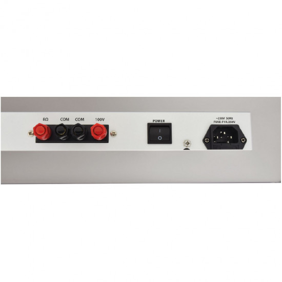 Adastra SA 240, nástenný 100V  zosilňovač 240W s UHF mikrofńom MP3/USB