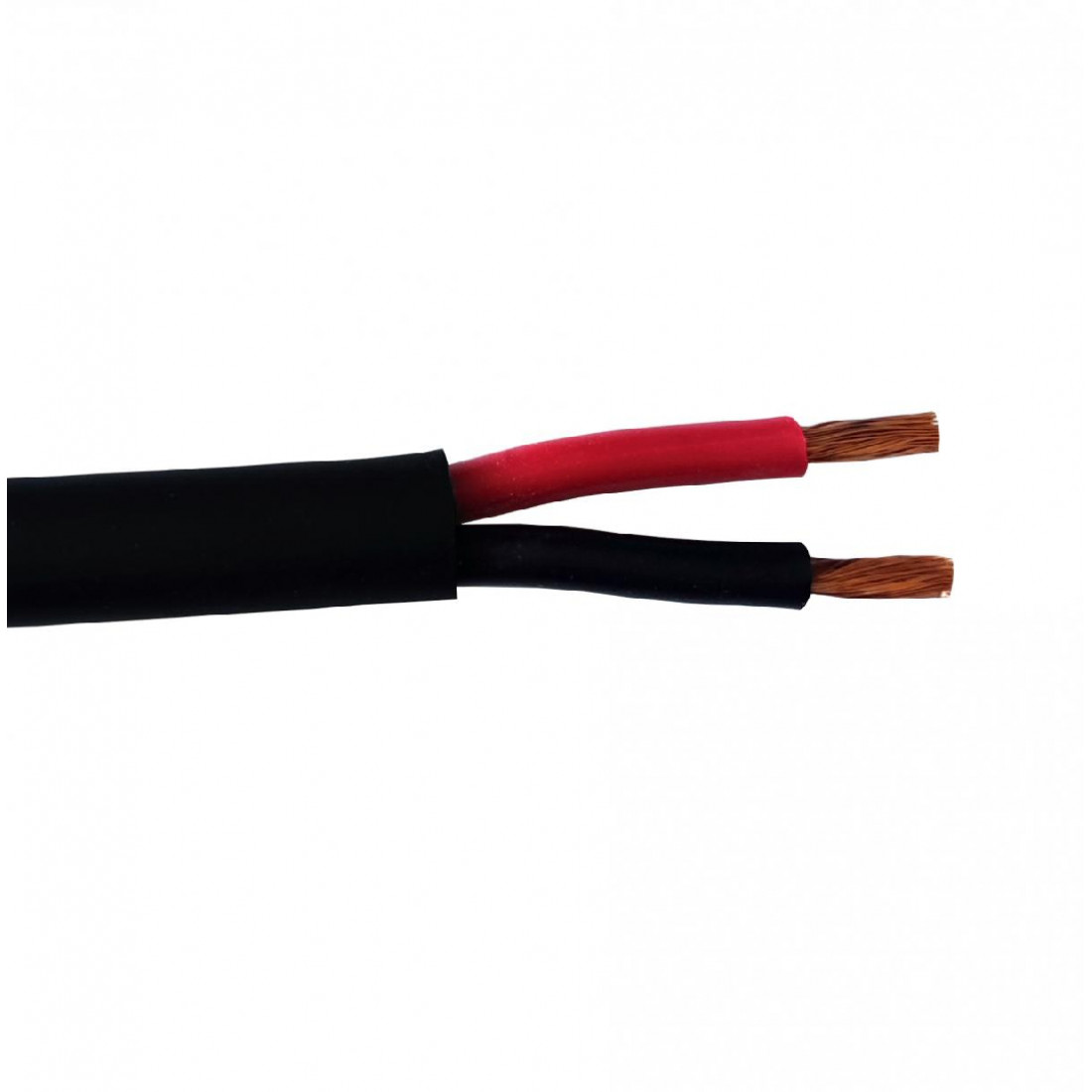 Luidsprekerkabel op rol | 1 meter 2x0.35 mm², Zwart/ rood - Geschikt