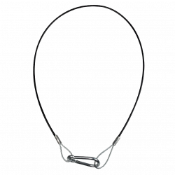 Showgear Safety Cable 4 mm - Heavy Duty WLL: 10 kg - 75 cm - black Showgear Safety Cable 4 mm - Heavy Duty WLL: 10 kg - 75 cm - black