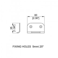 Pann Elcom L0926-90Z uchytávacia platnička 90°