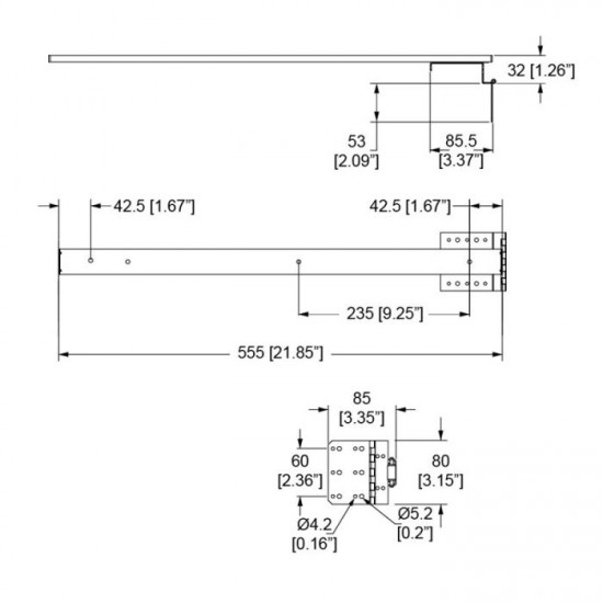 Penn Elcom R50335 výsuv pre SLAM dvierka 1-pár