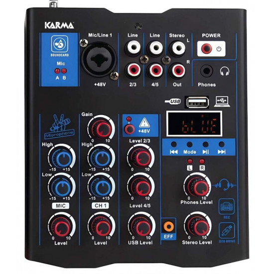 Karma MXW5 mixpult s mikrofónmi